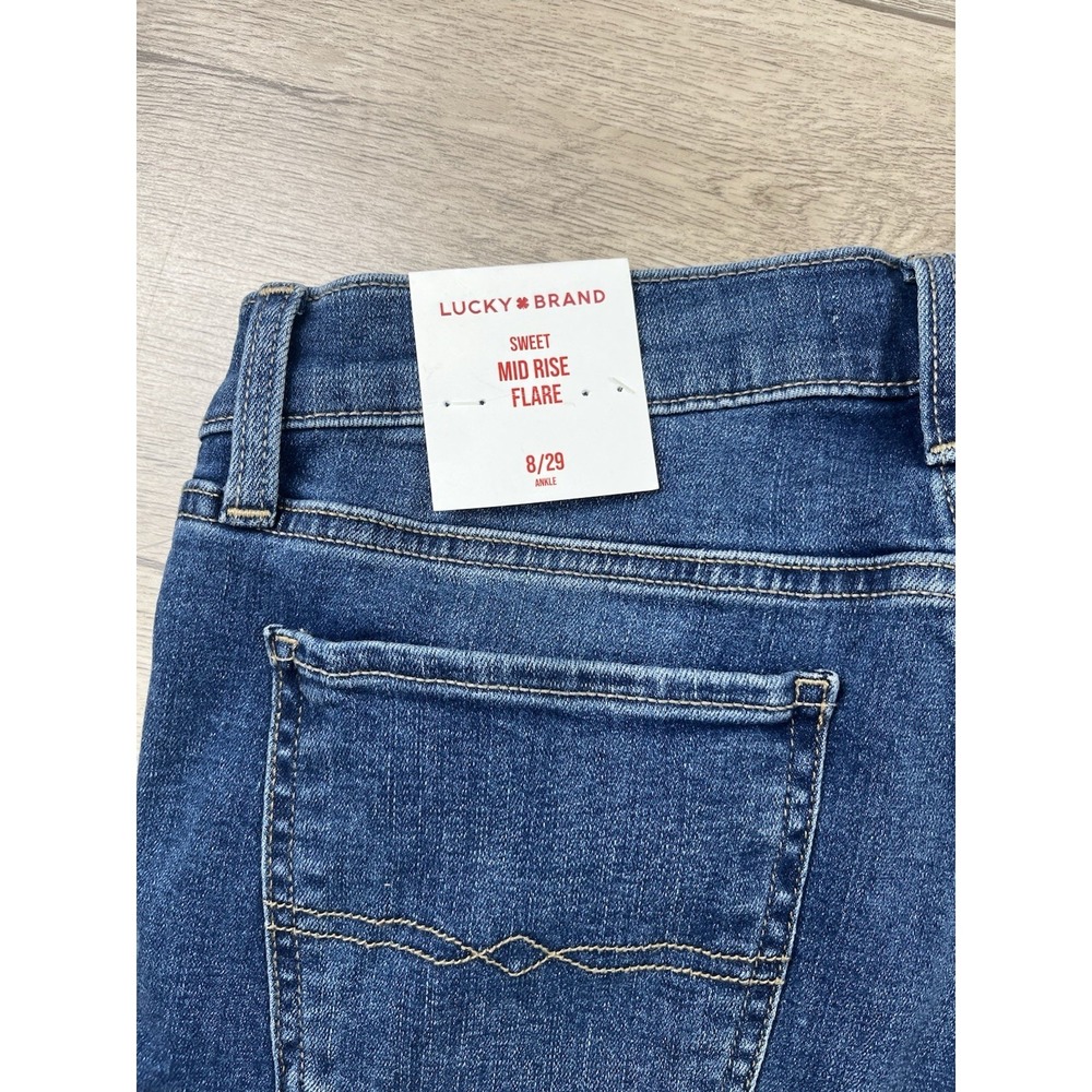 Lucky Brand Denim Jeans Sweet Mid Rise Flare Women's Size 8/29A Blue - NWT - Picture 9 of 11
